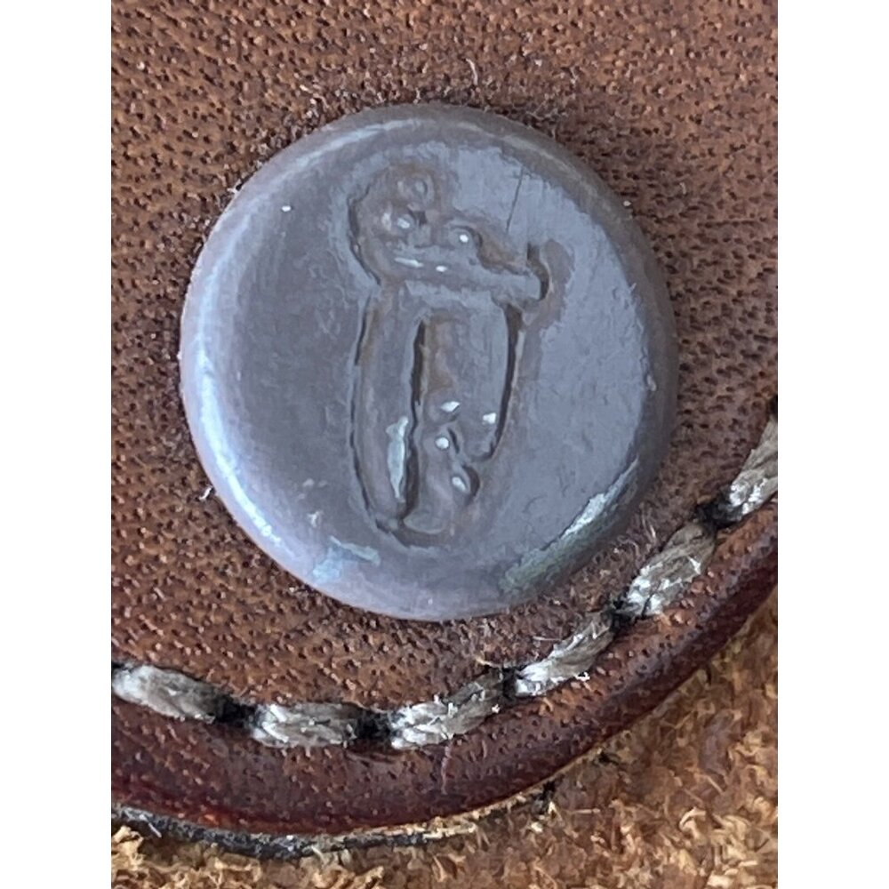 Indiana Metal Leather Belt Brown Silver Domed Walking Liberty Coins Concho - Picture 9 of 16